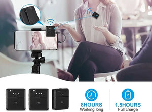 MICRÓFONO SOLAPA Inalámbrico SX9 para Celular y Cámara